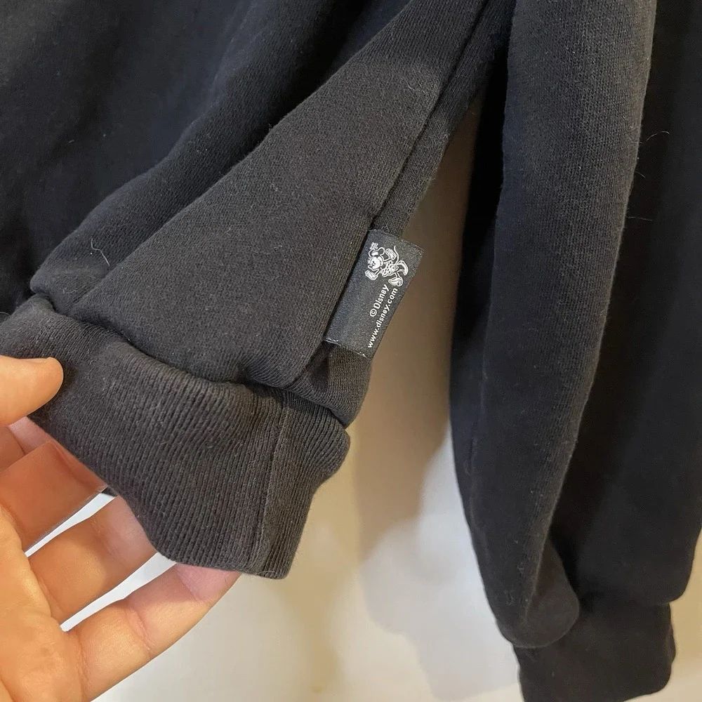 Gap Disney Minnie Mouse Black Graphic Crew Girls Fleece Sweatshirt XXL‎ 14-16